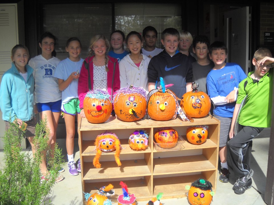 middle school pumpkin decorating Community service