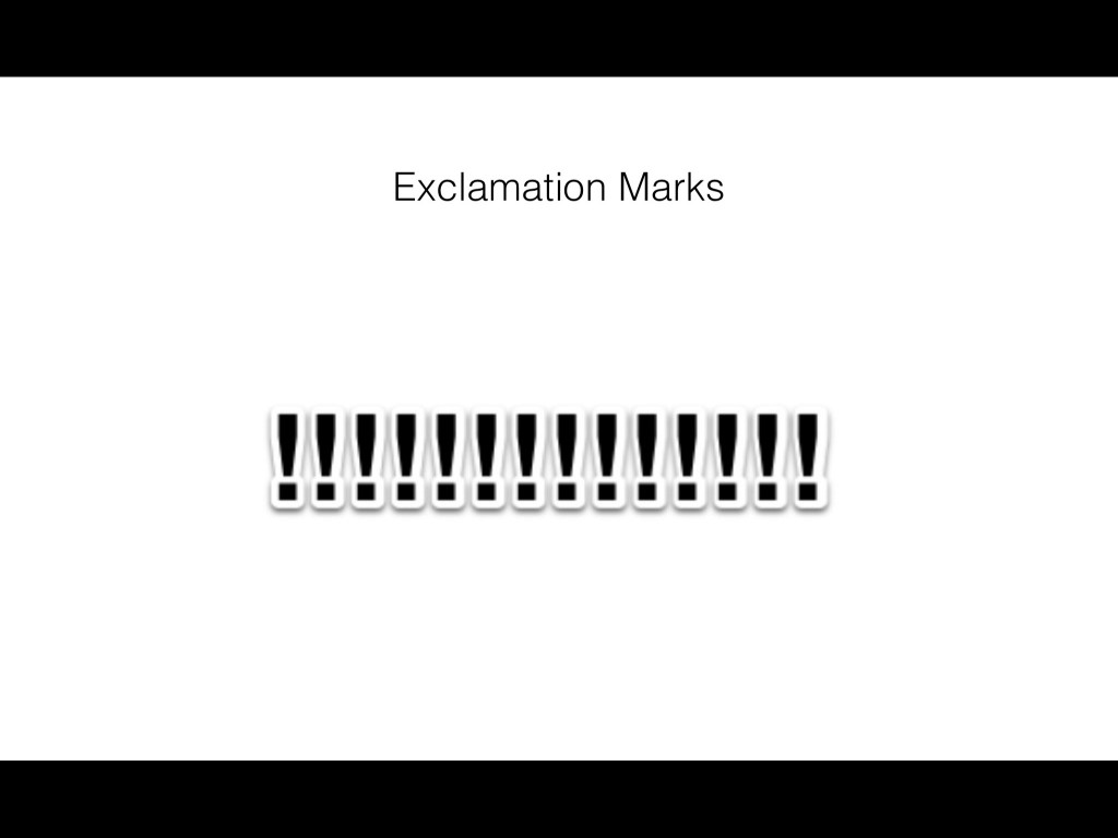 Exclamation Marks by Vasili
