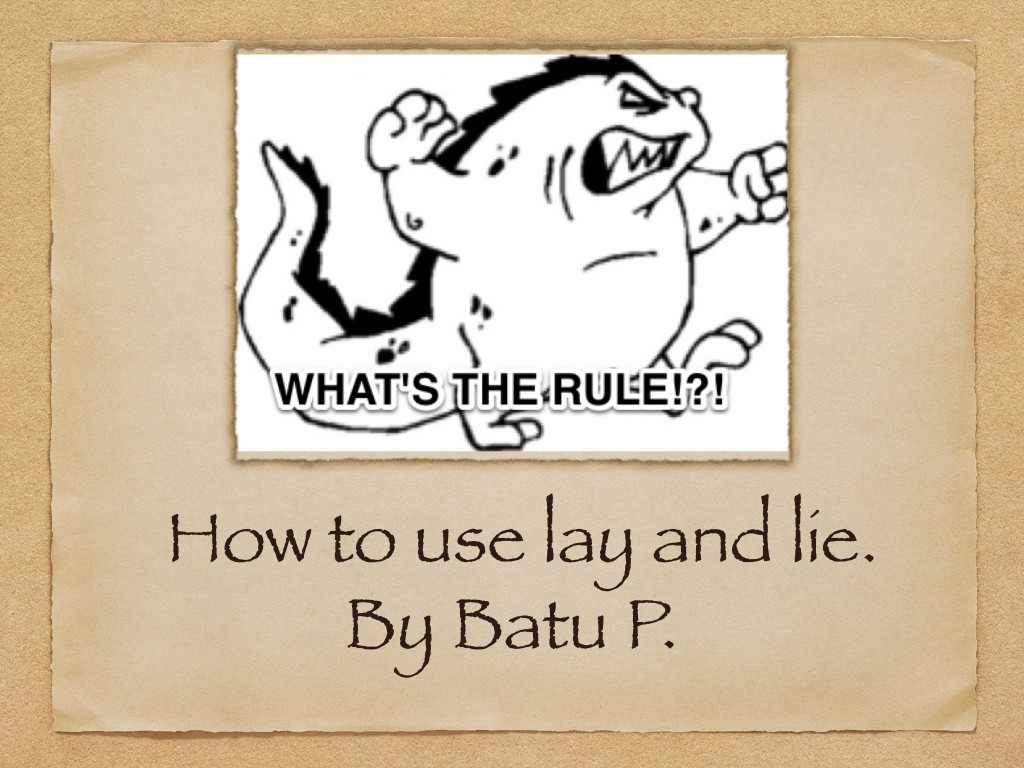 How To Use Lie and Lay by Batu